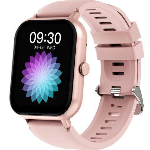 zodvboz Smart Watch for Women Men,Health Tracker with 1.83" IPS Display,IP67 Waterproof, HD Voice Call Blood pressure Pedometer Blood oxygen Multi-Sport Modes&Women's Health for Android iOS Pink