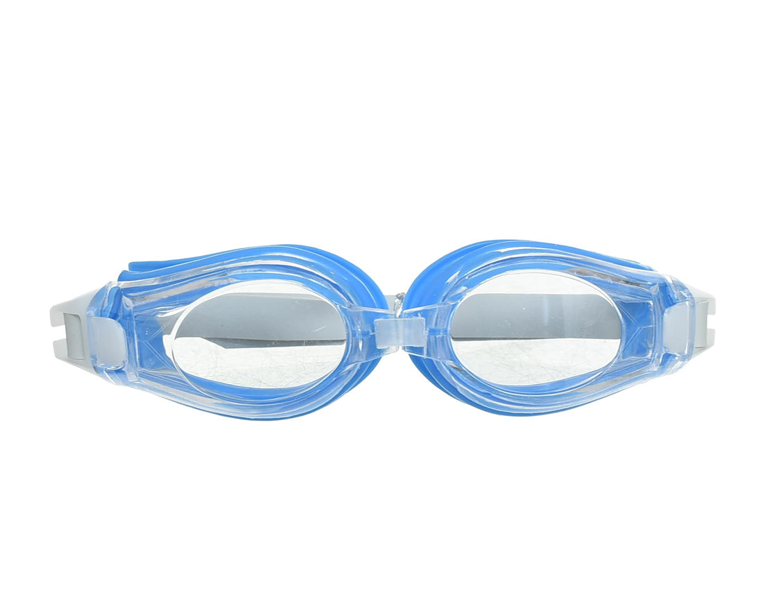 Minsa Kids Swimming Goggles Set with Nose Clip and Ear Plugs on Card Code 16, Waterproof Anti-Fog Swim Goggles for Training and Pool Use - Blue