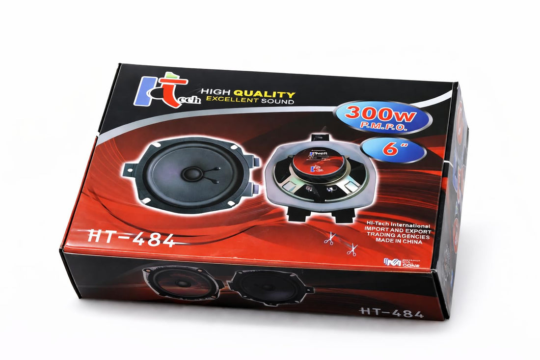 Car speakers 6"inch, model HT-484 High Quality Excellent Sound 300W P.M.P.O