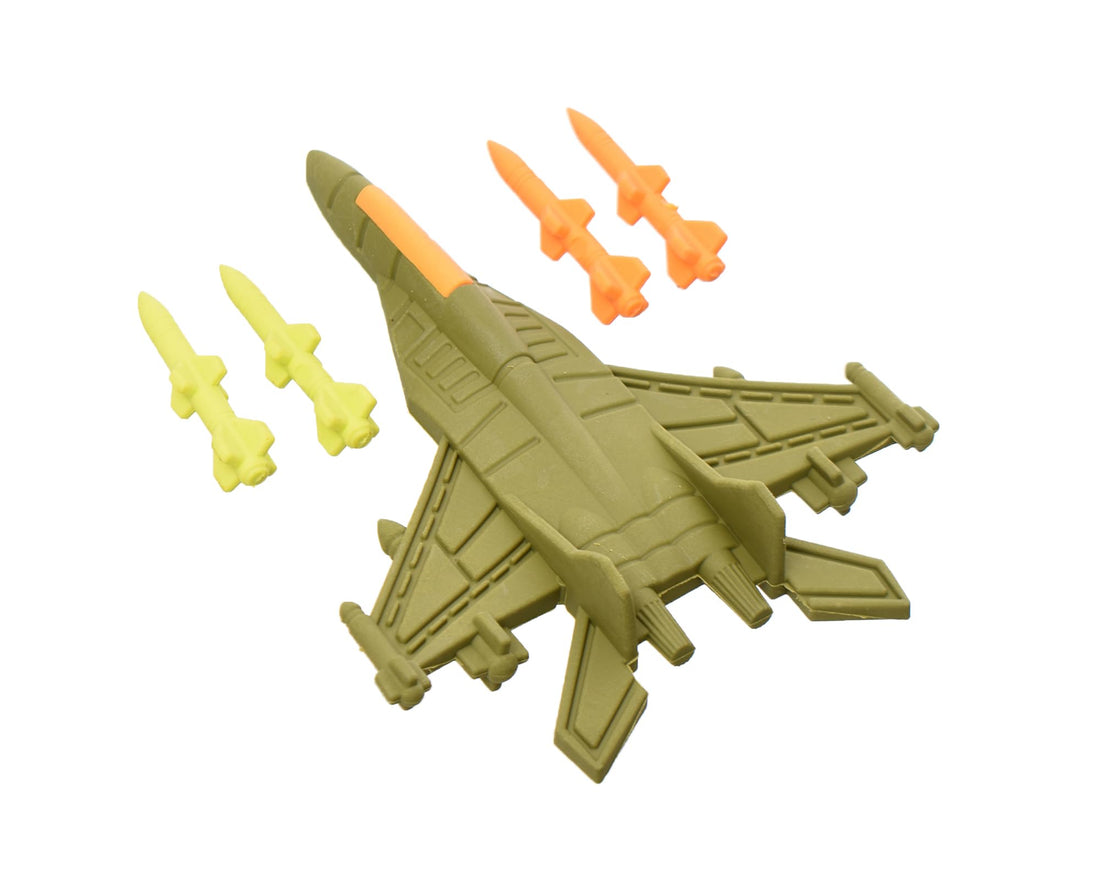 Elmaayergy 10609 Eraser Set With Plane And Rockets Design Suitable For classroom, Homeschooling, And Individual Study Environments