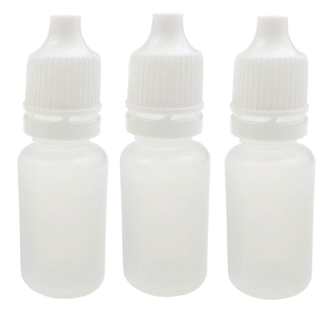 24PCS 30ml/1oz Empty Plastic Squeezable Eye liquid Dropper Bottles Containeer Essential Oil Eye Liquid Packing Storage Container Pot Jar With Removable Inner Plug Portable Travel Bottes Vials(White)