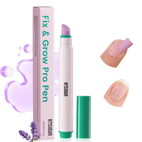 Ceramic Cuticle Oil Pusher Pen: 3-in-1 Nail Cuticle Remover Buffer Oil Pen for Hangnails - Dry & Damaged Nails Repair Moisturize Strengthen Brighten Nails Care (1PCS)