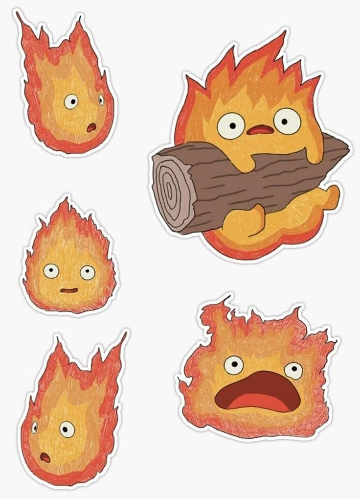 Anime sticker random ghibli Sophie lucifer no face 4
