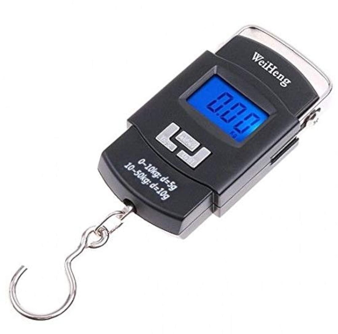 WeiHeng H4681 Mini Digital Hanging Luggage Fishing Weighing Scale (50kgx10g)