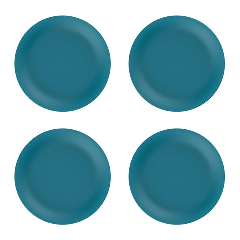 M-Design Lifestyle™ Dinner Plate 26 cm - Pack of 4 - BPA Free, Microwave Safe, Dishwasher Safe, Food Safe, Stackable - Teal