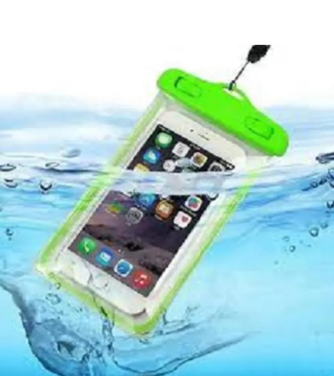 Downtown Waterproof Mobile Phone Case for Swimming and Underwater Photography, Portable Green Case, Secure Locking Waterproof Phone Cover for Protection against Dust, Sand and Water