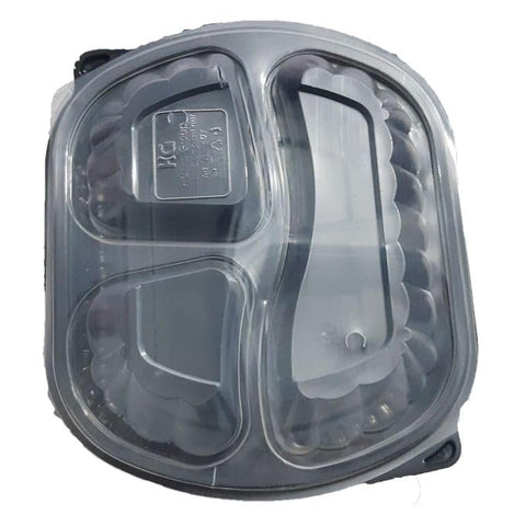 meal prep containers - food storage containers with lids stackable microwave dishwasher freezer safe portion control (split slots 3) (12pices)