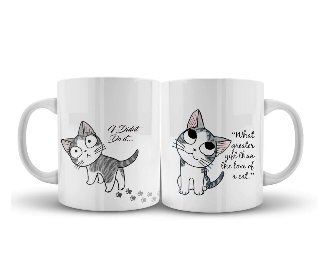 Other White Ceramic Chi Cat Mug - 350 ml