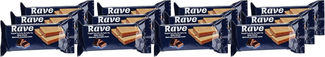 Rave wafers with Chocolate cream (12 Pieces)