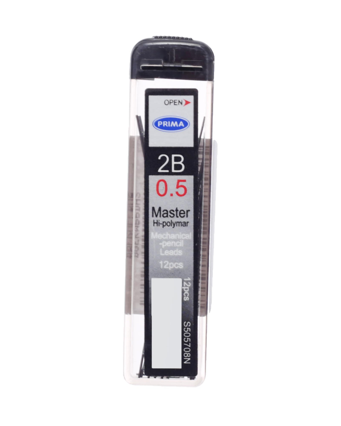 Prima 2B 0.5 Mechanical Pencil Leads 12 Tubes Soft Refills for Artistic and Technical Precision