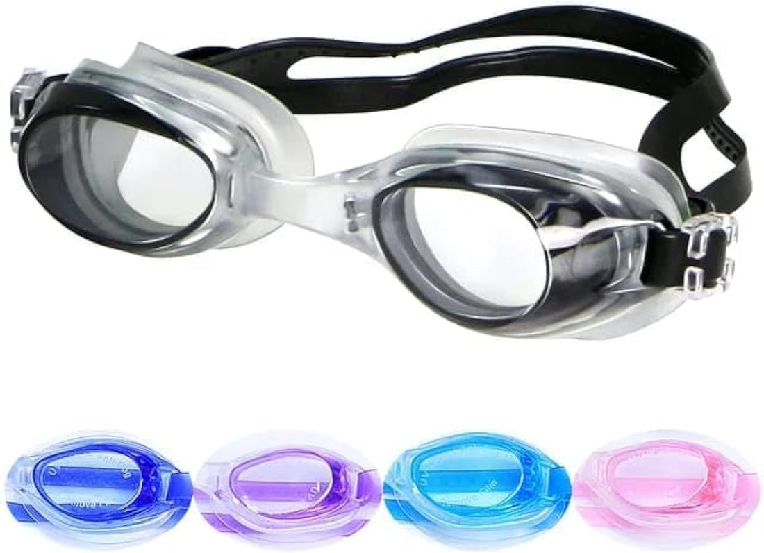 High Quality Swimming Goggles For All Ages & Genders, Fog & Water Resistant black