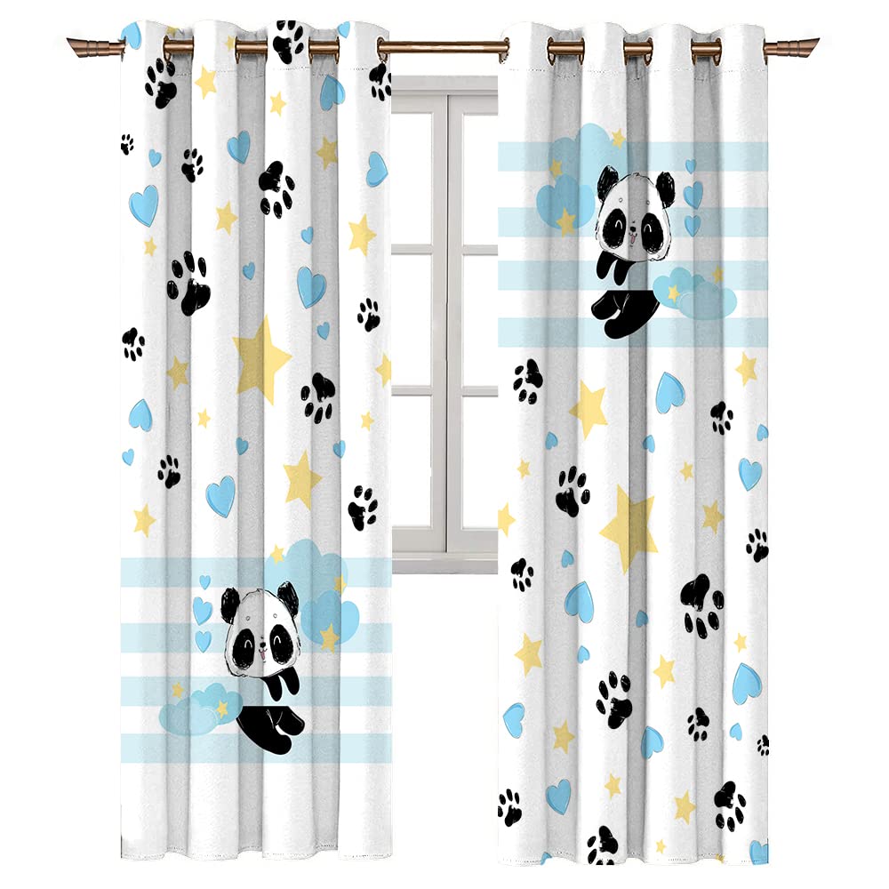 Naguib Selim offer 2 curtains of K335 3D Printed Curtain for Kids Bedroom, Multi Color, 280 * 140 cm