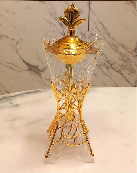 Acrylic Arabian Incense Burners metal Vintage Arabic Burner,Middle Eastern Incense Holder- Incense Burner Bakhoor Suitable For Arabian Oud,Home, Hotel Decor Shape 1