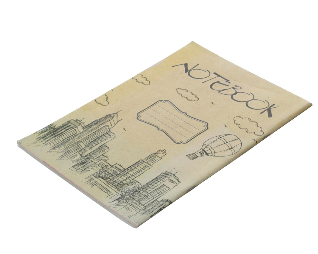 Extra Line University Notebook Pin 9 Line 40 Pages Kraft Cover A4 Size durable academic writing notebook kraft
