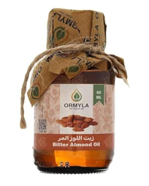 Ormyla Raw Virgin Bitter Almond Oil for Hair, Skin and Body, 60 ml