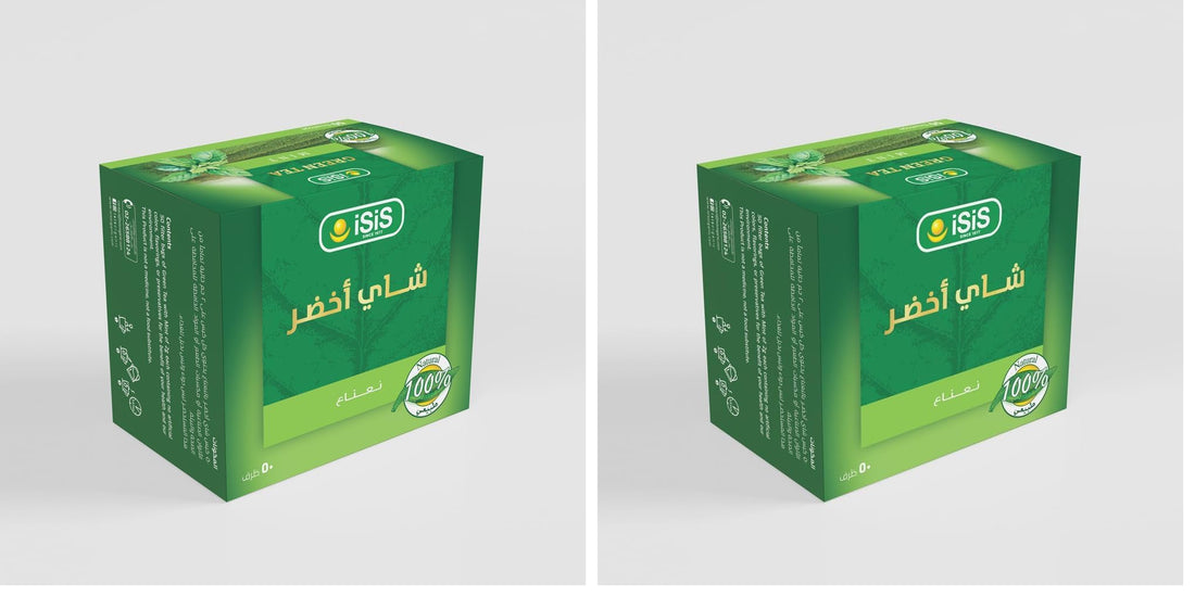 iSiS Natural Green Tea With Mint - 50 Bags (Pack of 2)