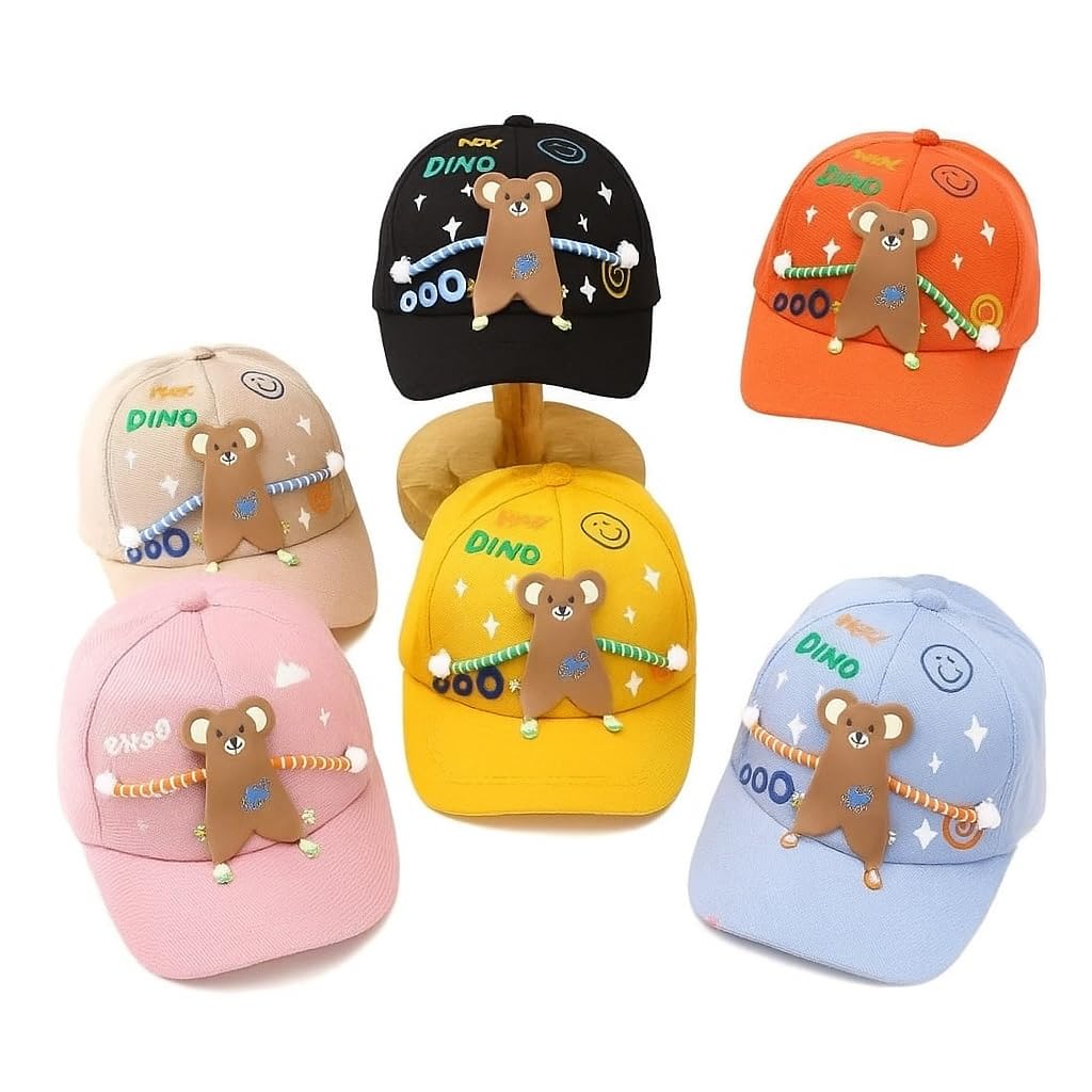 Unisex Kids Cap 3 to 6 Years Old Premium Material and Colors Fit All Styles