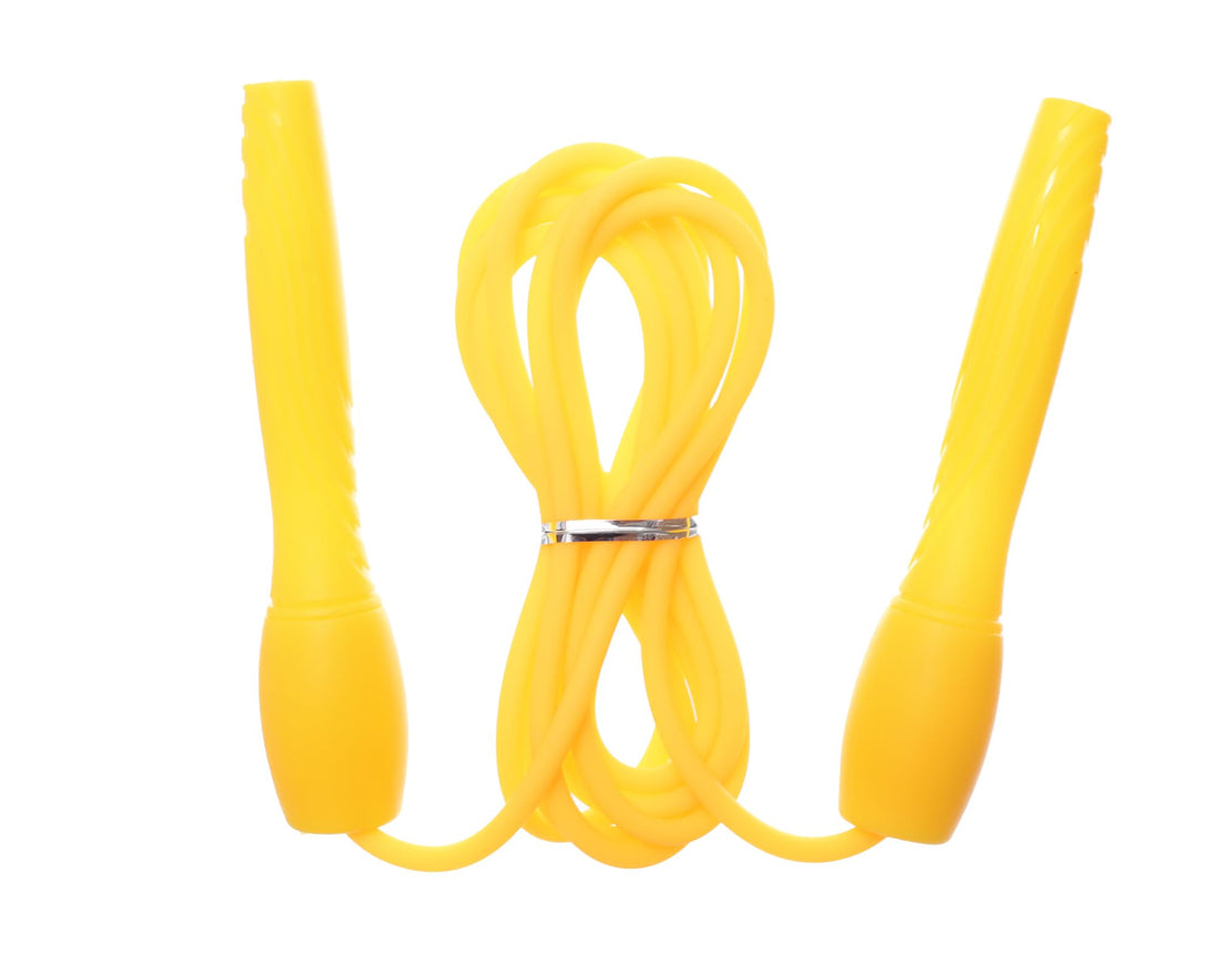 MINSA Plastic Jump Rope M198 Yellow for Cardio Fitness Training