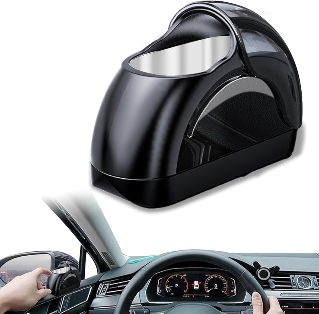 fashion mania Portable Ash Tray for Car, Car Ashtray with Lid-late model Car door Automotive Ashtray, Smokeless Ashtray, Mini Car Trash Can, Detachable aluminum alloy Smokeless Ash Tray (Black)