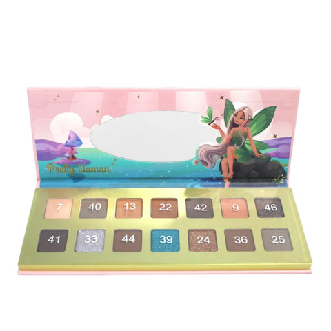 Pretty Woman HD Eyeshadow Palette 14 Colors-Shade Number 02