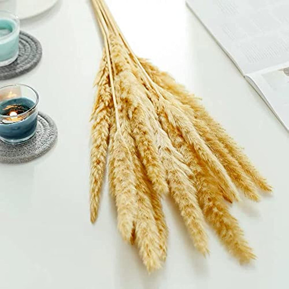 Wheat Sanabel 6 Silk Feathers - Yellow
