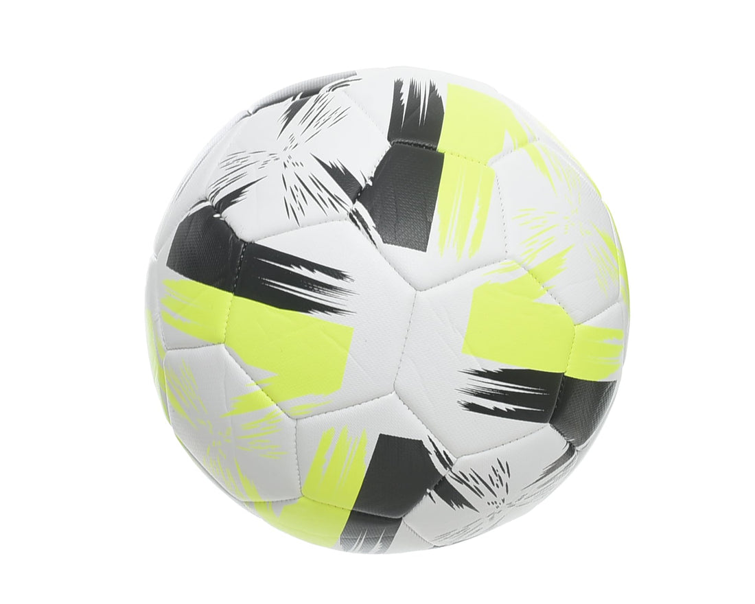 MINSA Imported Size 5 Soccer Ball M74 Shape 7 Green/Red Design for All Surfaces