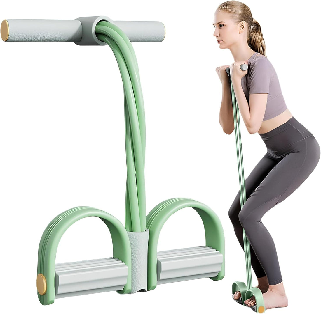 TRUE FIT®Sports belt - Enhance the strength of your core muscles, arms, and legs using a versatile resistance belt that features 4 tubes for effective workouts and yoga exercises.