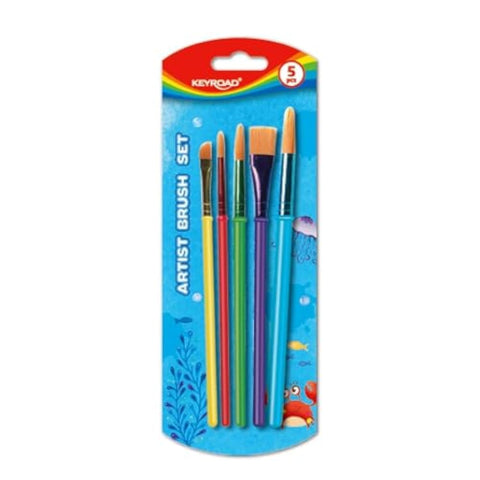 Keyroad artist brush set 5 pcs kr971857 - multicolor