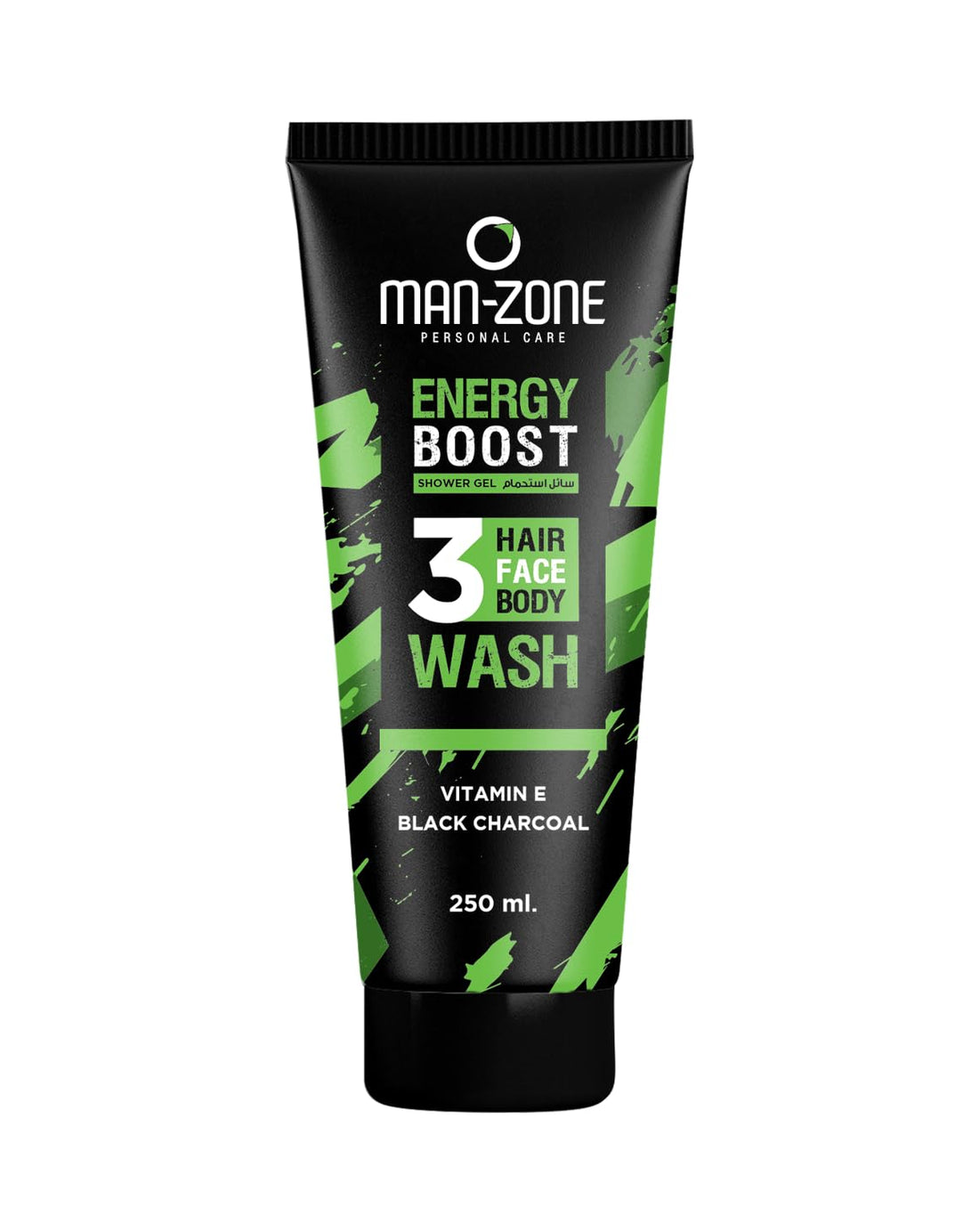Man Zone Shower Gel 3 in 1 Hair, Face, & Body Wash Energy Boost – 250 ml