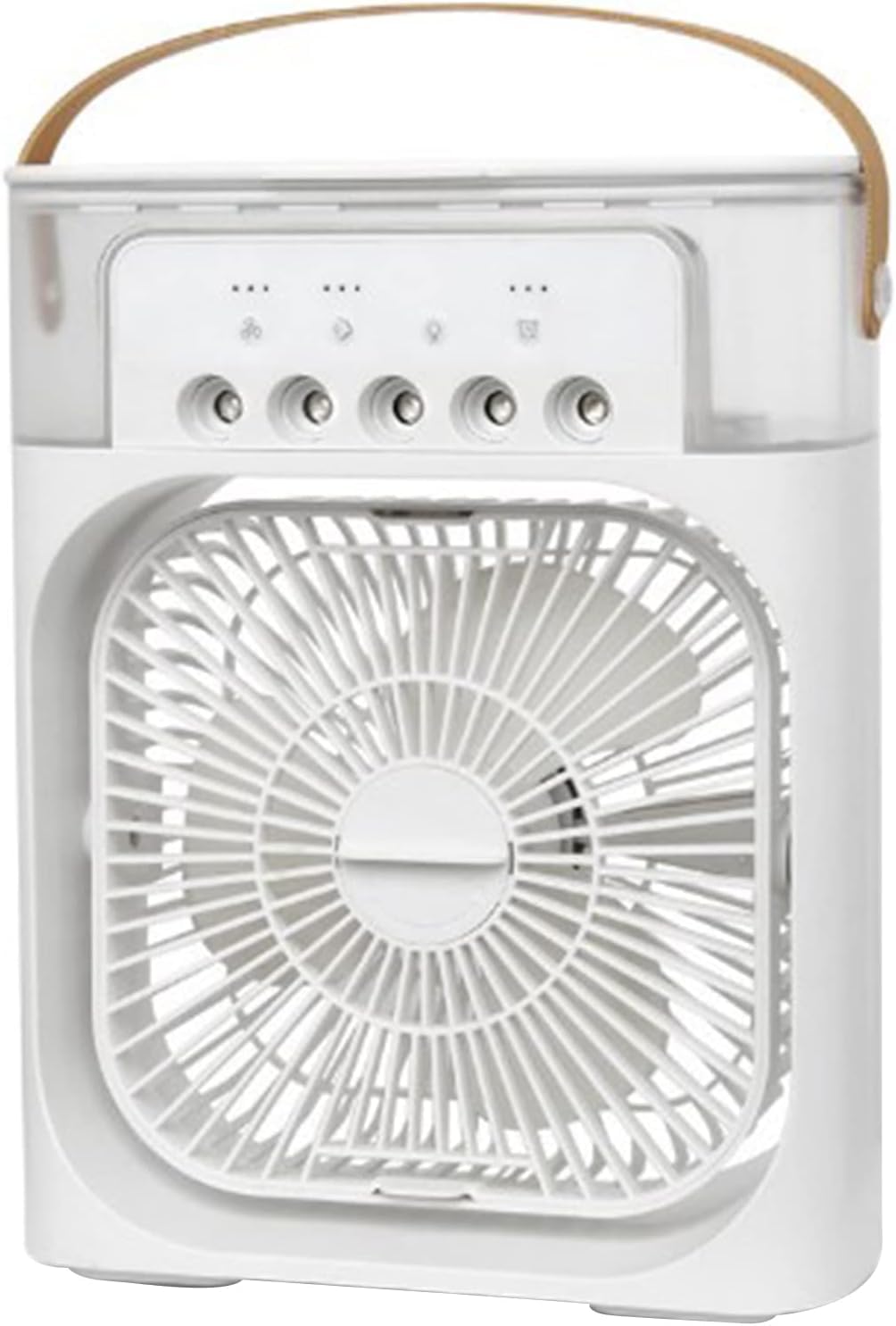 Dollar for Improt Fan Powerful Portable Low Noise Humidifier 5 Large Caliber Atomizers Essential Oil Aromatherapy 7 color lightstimer1H / 2H / 3H To Meet All Your Needs -5 in 1 Functional