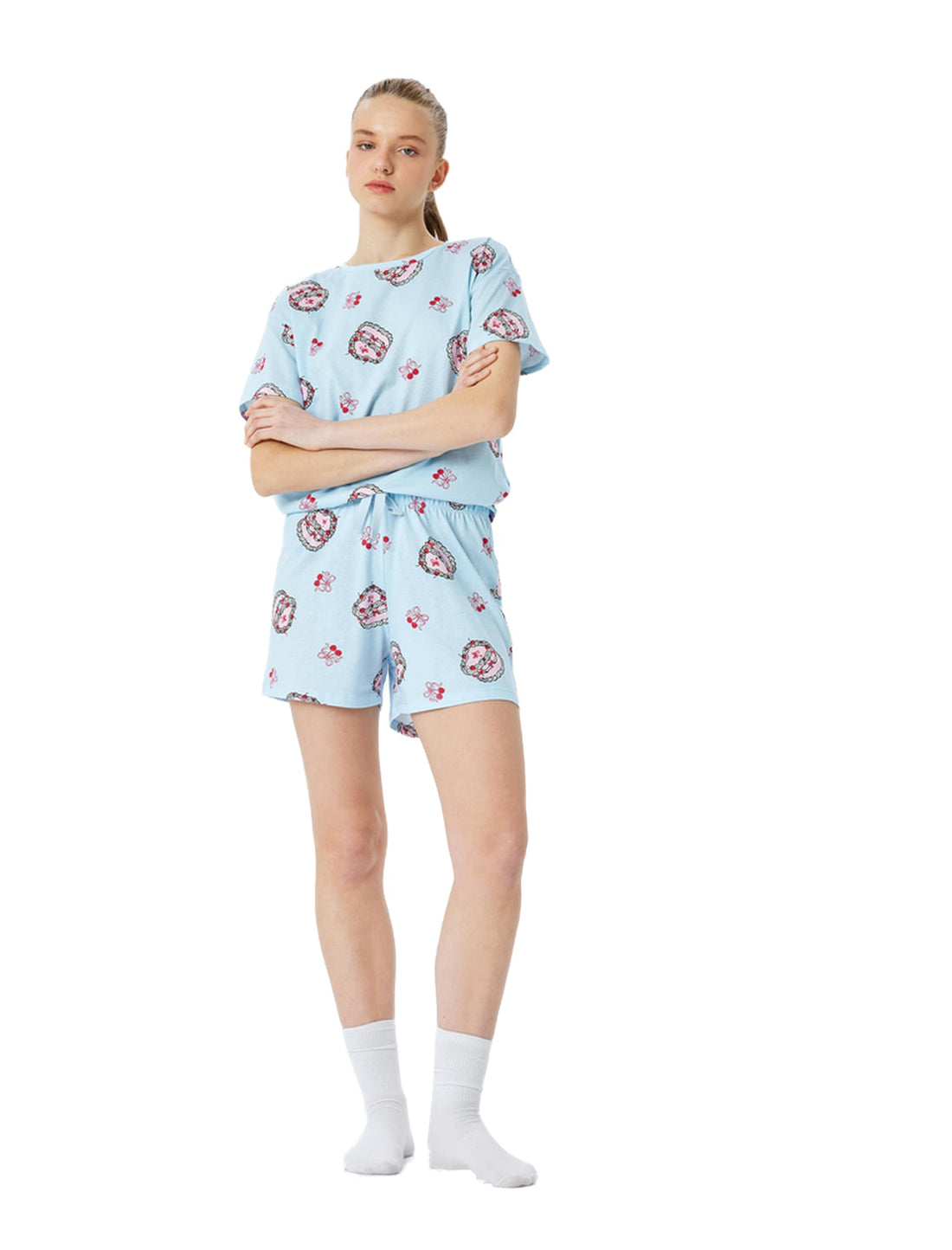 KOTON Womens Shorts Pajama Set Pajama Set (pack of 1)