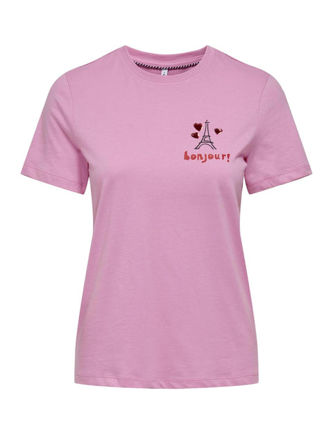 Only Women's Kita Life Heart T-Shirts & Tops