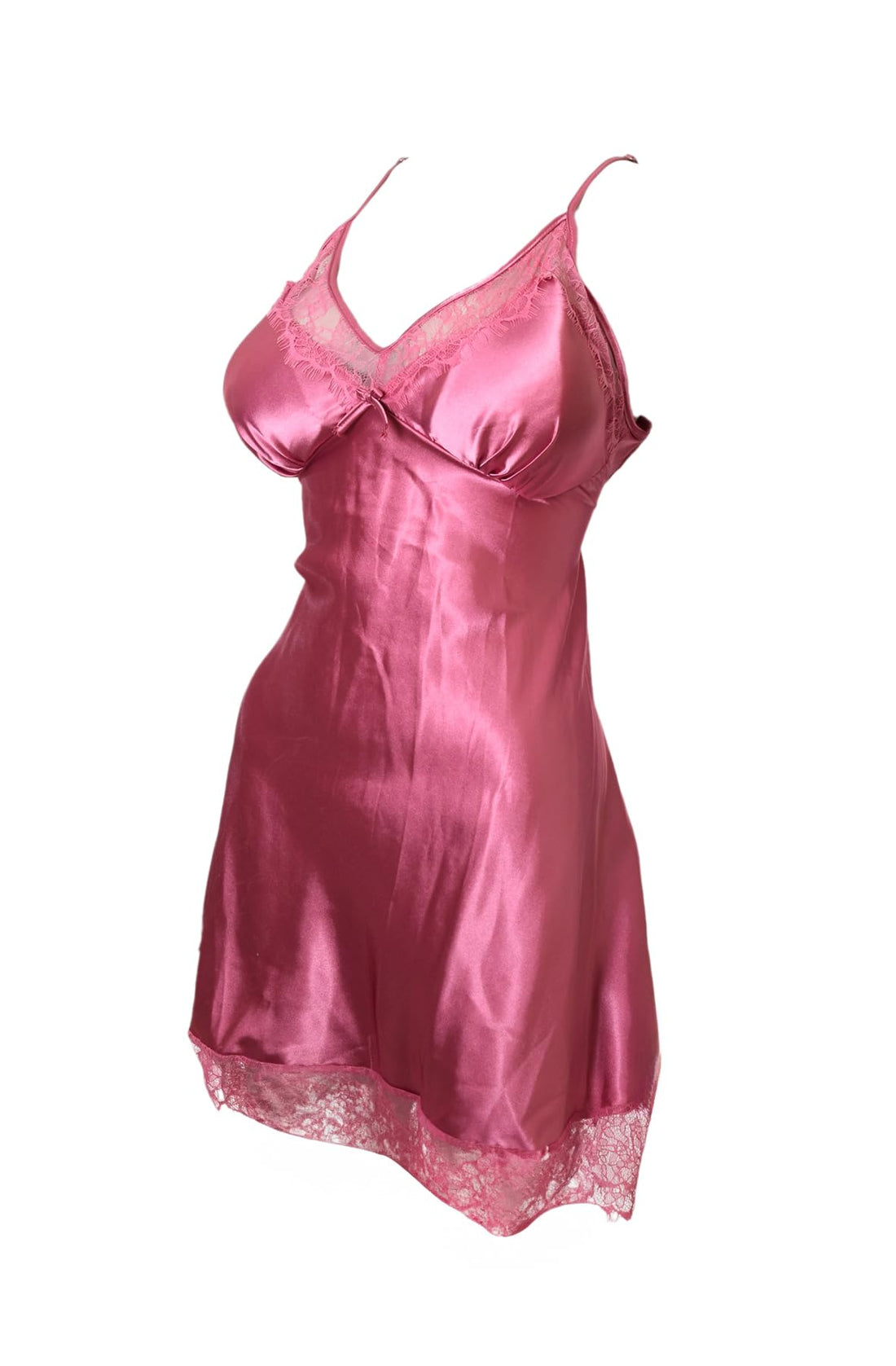Luna Lingerie Women Satin Robe And Short Dress Set 2 Pieces 6077