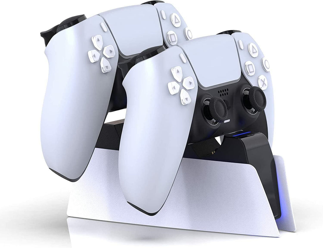 Lioncast Controller Charging Station for PS5 with LED Display, Fast Charging, Controller Charger for Original Sony Playstation 5 Controller, PS5 Accessories, Wireless Playstation DualSense Controller