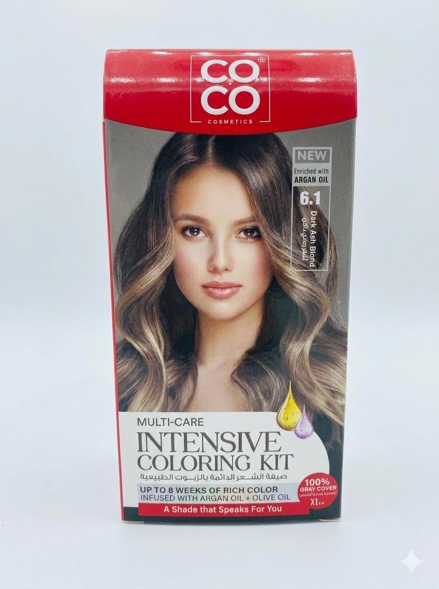 Coco Hair Dye Dark Ash Blonde No.6.1
