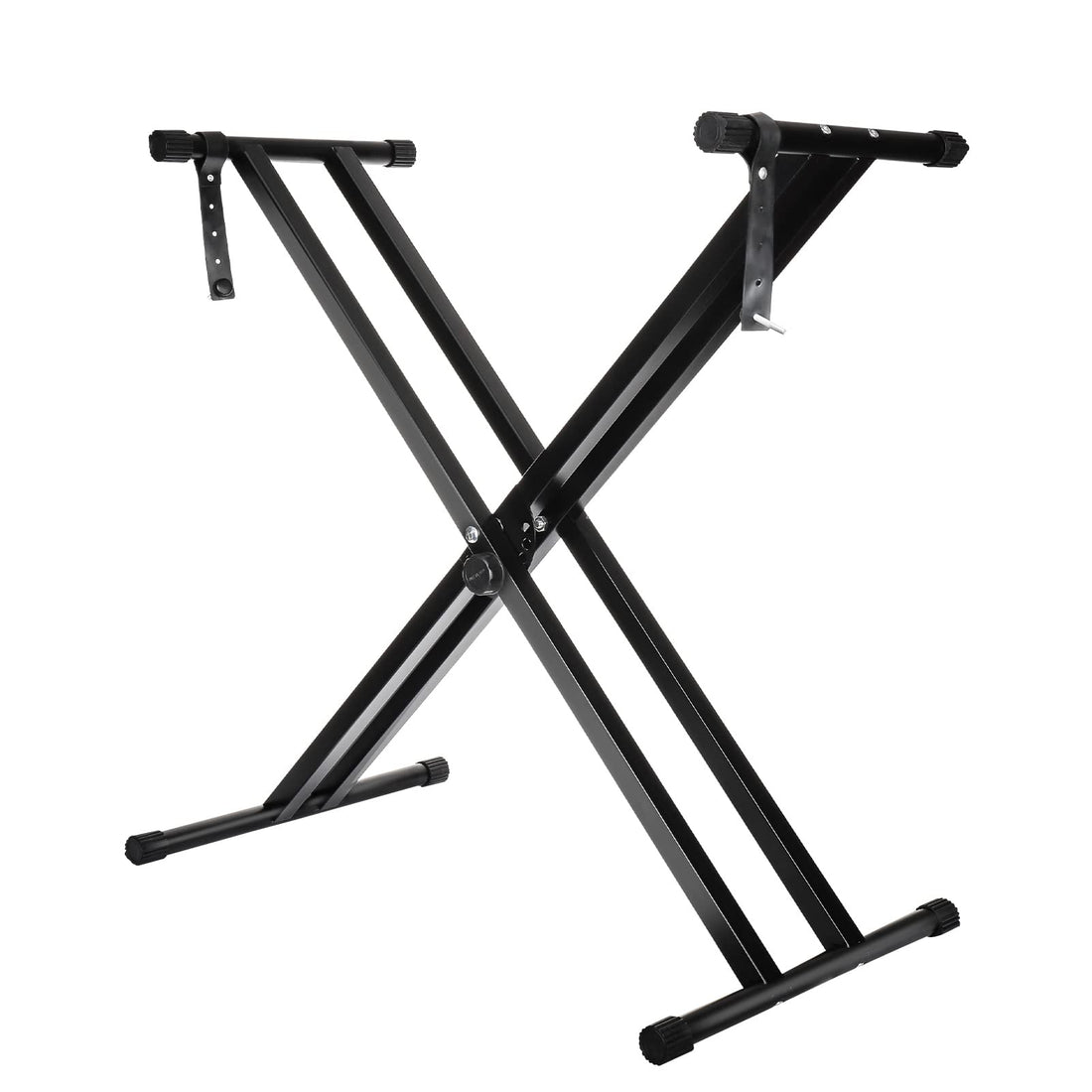 Trintion X Frame Music Keyboard Stand - 49cm-97cm Adjustable Universal Classic & Electronic Piano Stand with Locking Straps (7 Position Folding Height)