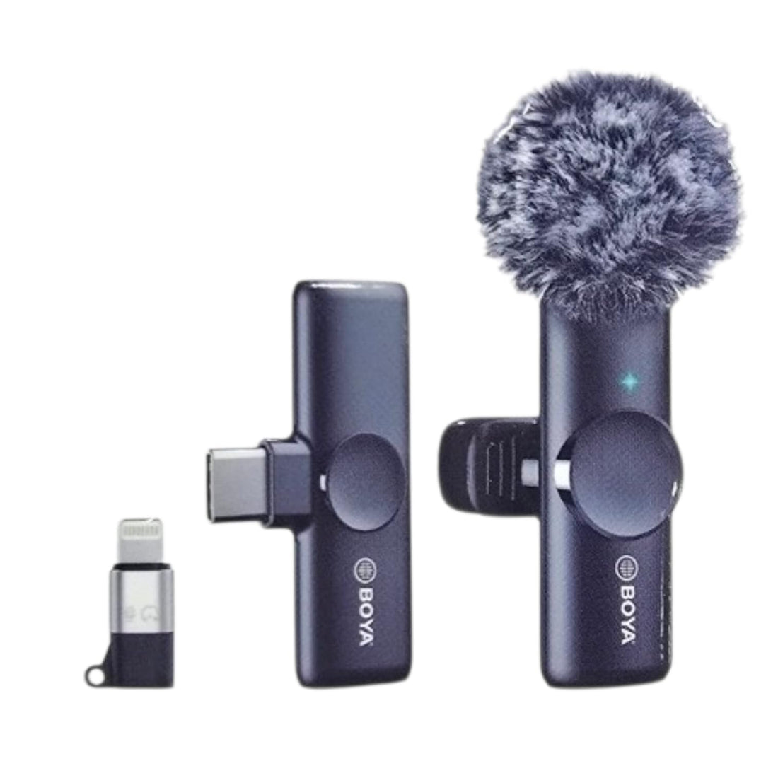 BY-MW12 Wireless Lavalier Microphone for Android USB C Smartphone Tablet External Mini Cell Phone Clip On Microphone for Video Recording Podcast YouTube Live Streaming Mono