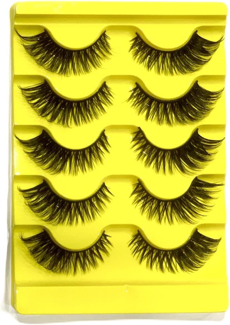 False Eyelashes Mixed Length and Volume Cat Eye Lashes Natural Soft Volume Lashes