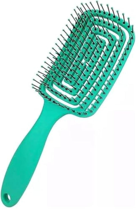 ‏Hollow Out Hair Brush Scalp Massage Combs Hair Styling Detangler Fast Blow Drying Detangling Tool Wet Dry Curly Hair