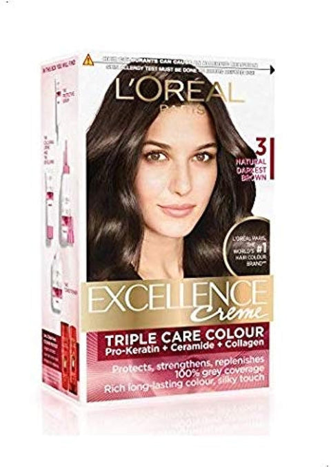 L'Oreal Excellence 3 Dark Brown @ 15% POFF