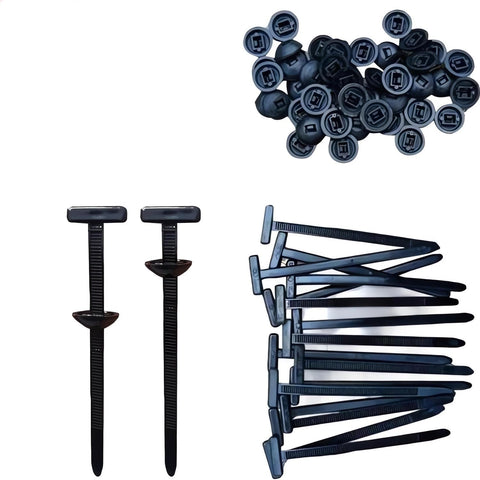 GQ upgraded heavy-duty self-locking nylon cable ties with uv protection for car repair, home, and cable management (100)