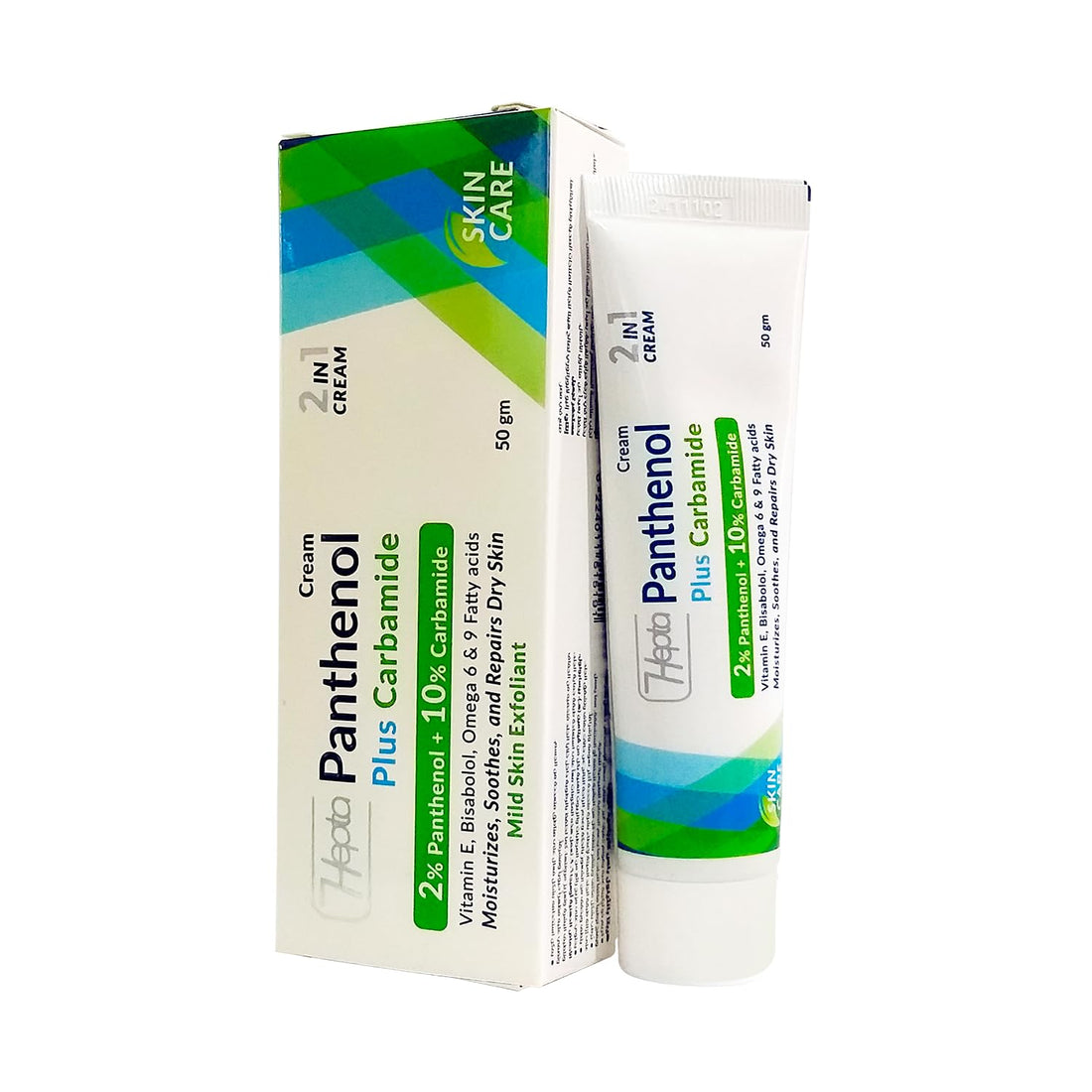 Hepta Panthenol Plus Carbamide Cream – Intensive Moisturizing & Repair Cream with Panthenol and 10% Urea for Dry, Rough & Cracked Skin – 50 gm