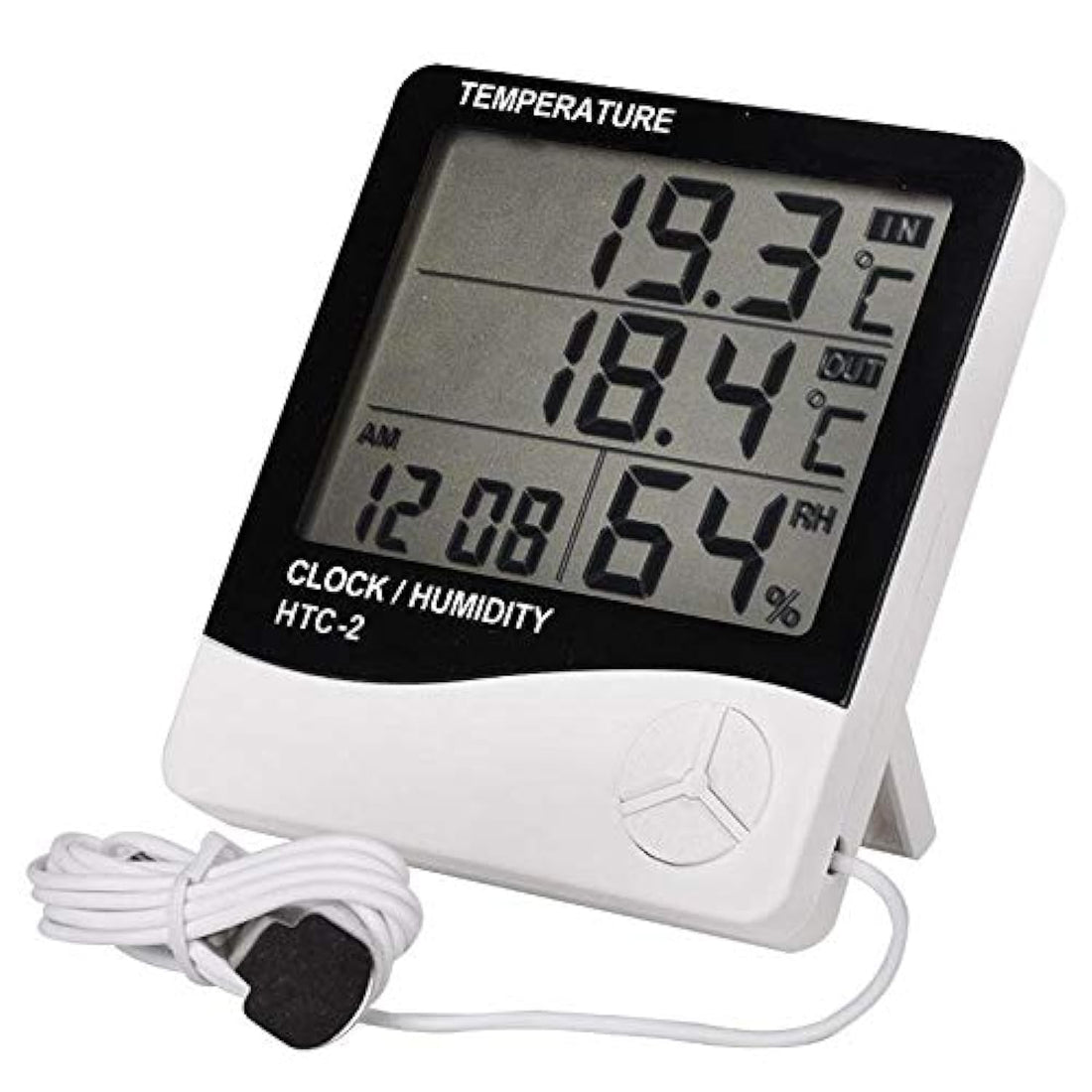 HTC2 LCD Digital Thermometer Hygrometer Weather Station Temperature Humidity Tester Clock Alarm