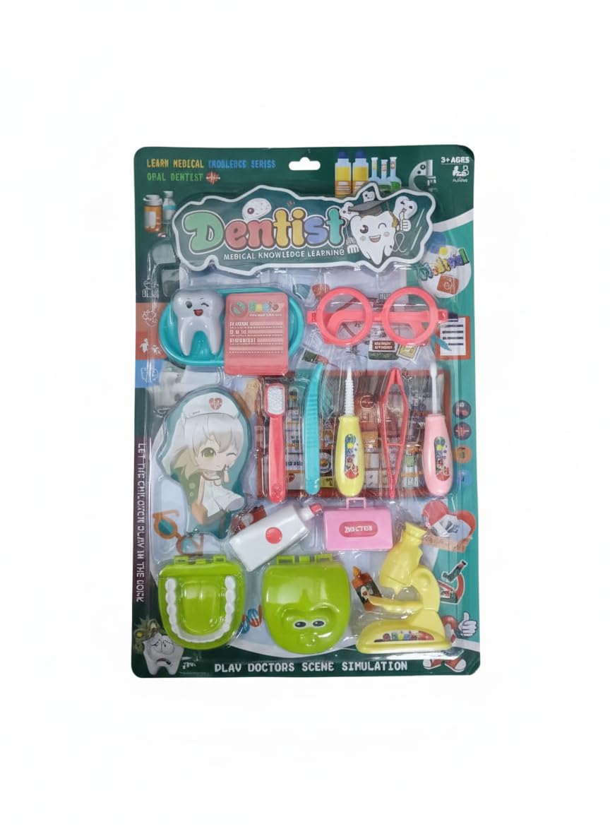 Educational and Entertainment Dentist Tools Playset - (Red - LY3010)