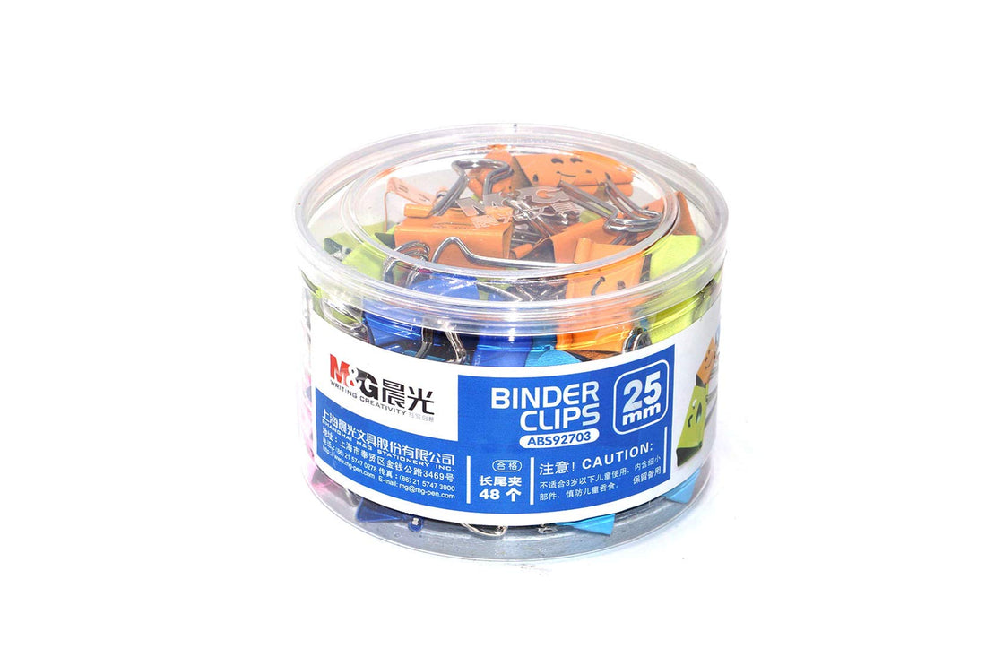 Binder Clips Paper Clamp Clips Pack of 48 PCS, ABS 92703