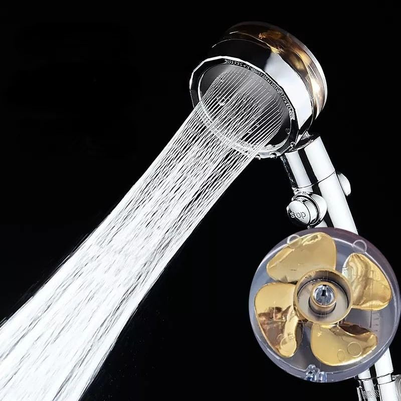 Hydro-Jet Turbo Shower Head with Micro Filter – High Pressure, 6 Spray Modes, 360° Rotating, Eco-Friendly, Water-Saving, Spa-Like Massage Experience