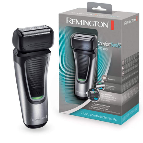 Remington Comfort Series Foil Shaver for Men, Electric Shaver, Pop-up Trimmer, Blue, PF7400