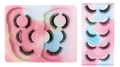 10 Pairs Curved & Wispy False Eyelashes Set – Mixed Lengths and Volumes – Soft Fluffy Lash Styles for Natural to Dramatic Looks – Lightweight Reusable Lashes for Daily Wear & Special Occasions