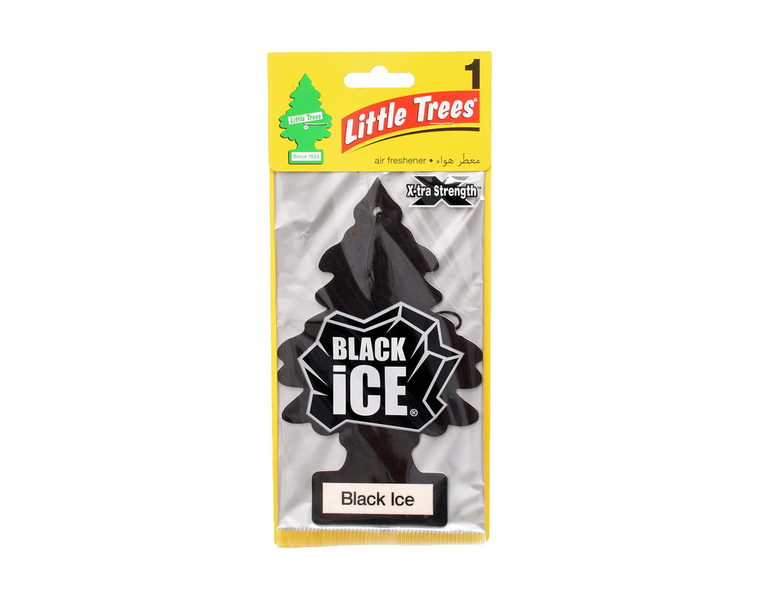 Little Trees Little Tree ND071 Large Hanging Car Air Freshner, Black Ice Scent With Perfect Design, Premium And Eco-Friendly Material - Multi Colour