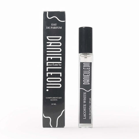 Daniel Leon, inspired perfume by Lacostte White, Crisp & Sporty Perfume for Men with Grapefruit & Cedarwood tester, 10 ml